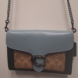 Coach Tabby Chain Clutch in Colorblock Signature Canvas H2181-86094